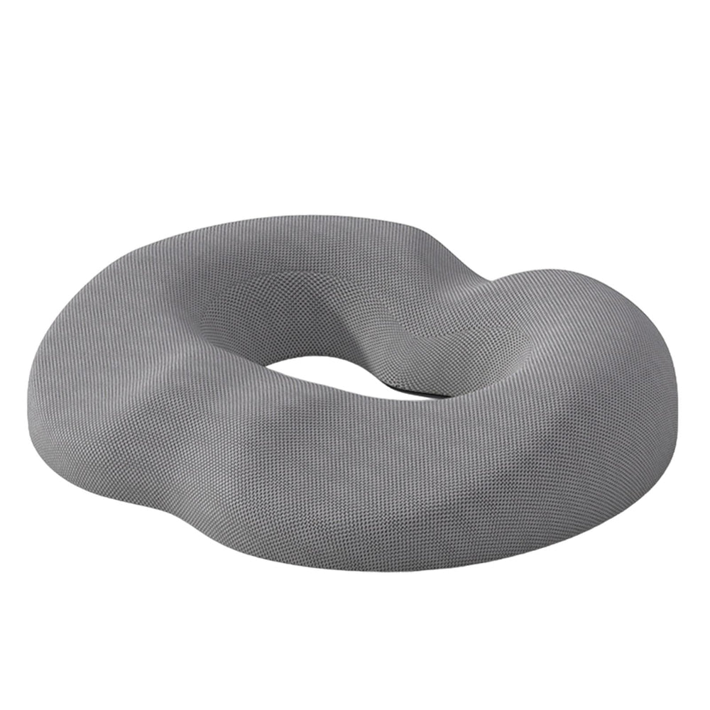 Crofta Donut Sitting Pillow Breathable Office Chair Cushion for Car Airplane Office Gray