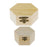 Crofta 2pcs Mixed Size Unpainted Hexagonal Wooden Jewelry Box Memory Chest Boxes