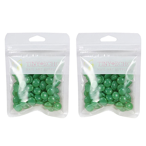 Crofta 2 Pcs Depilatory Hard Wax Beads for Bikini Painless Hair Removal Dark Green