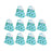 10Pcs Party Favor Boxes Holiday Christmas Gift Bags for Candy Cupcake Bakery Blue