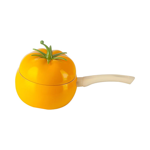 Soup Porridge Pot Cute Fruits Shape Kitchen Cookware with Lid 16cm Noodle Pot yellow