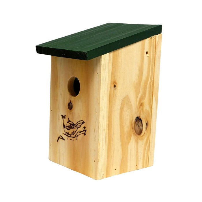 Crofta Wood Bird Nest Birdhouse Bird Cage for Garden Parakeet Bluebird Patio