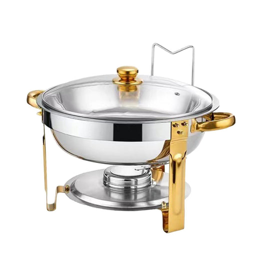 Crofta Chafing Dish Soup Warmer Pot Catering Food Warmer for Kitchen Family Holiday