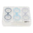 3 Pairs Portable Plastic Clear Contact Lens Boxes Travel Soaking Storage Case Remover Stick Tweezers Kit