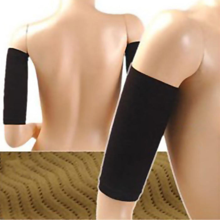 1 Pair Women Upper Arm Shapewear Slimmer Shaper Sleeves Wrap Black