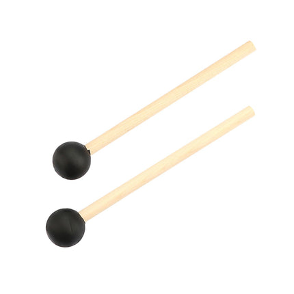 Crofta 2 Pieces Percussion Drumsticks Steel Drum Mallets for Performance Meditation round head