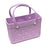 Beach Hole Bag Travel Bag Handbag Easy to Clean Multipurpose Shopping Basket Violet