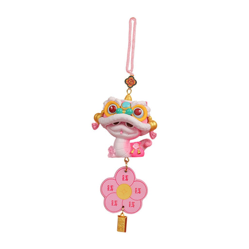 Crofta Year of The Snake Car Ornament 2025 Chinese Lunar New Year Hanging Ornament Pink Flower