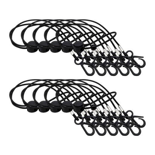 10 Pcs Adjustable Lanyard Face Mask Extender Ear Savers Strap Holder Black