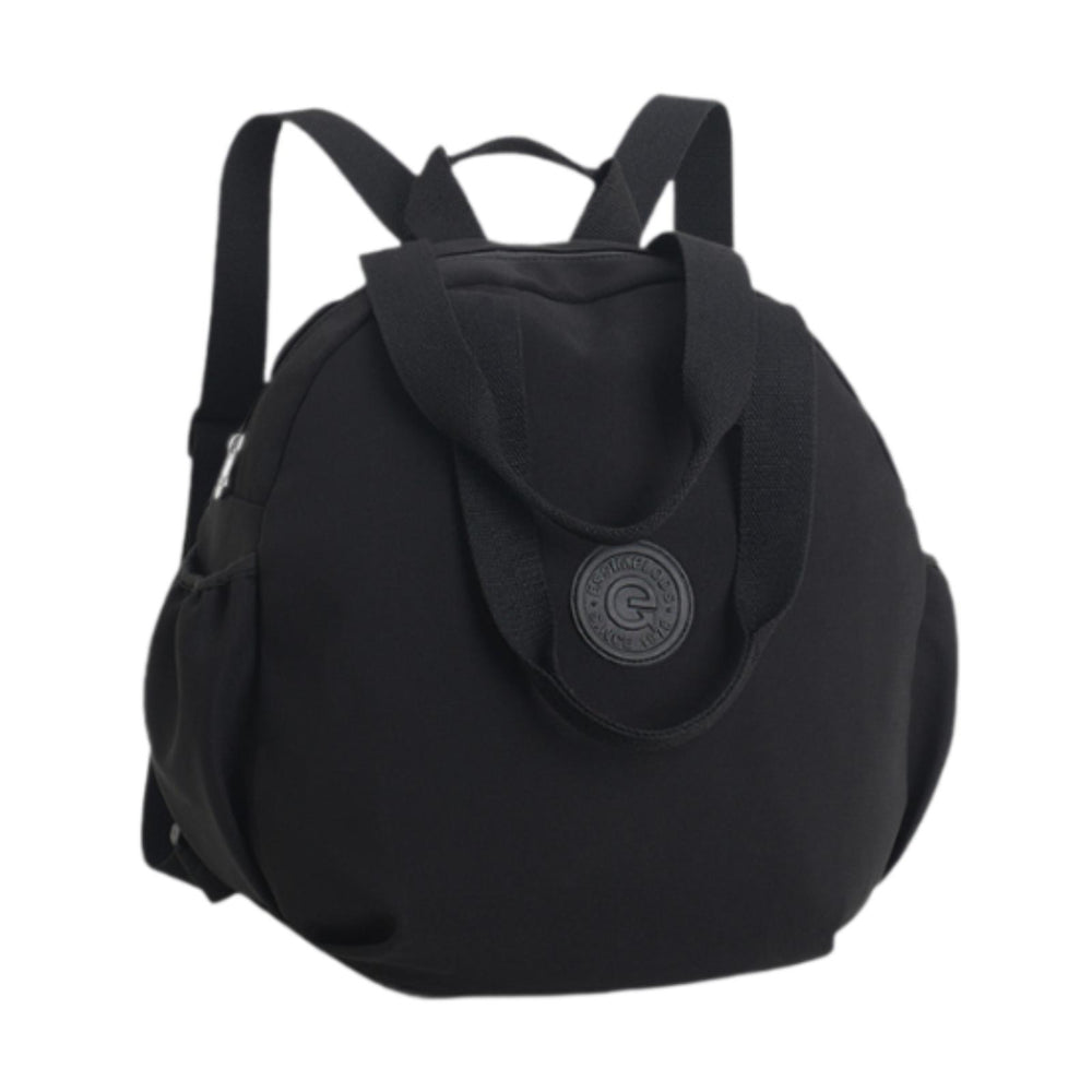 Multifunctional Backpack Trendy Travel Daypack for Holidays Commuting Hiking Solid Black 46x35x12