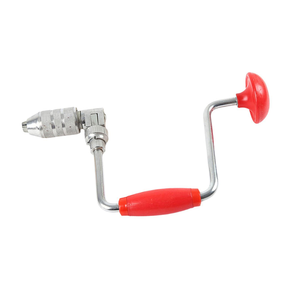 Swing Bit Brace Wood Plastic Acrylic Punching Professional Manual Hand Drill Red