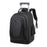 Crofta Rolling Backpack Multifunctional Trolley Suitcase for Travel Business School Black