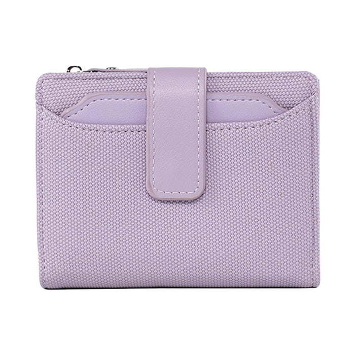 Crofta Small Wallet for Women Fashion Card Wallet for Shopping Street Business Trip Purple