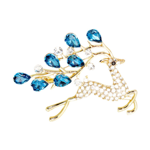 Crofta Christmas Brooch Pin for Daily Wear Fine Workmanship Elegant Xmas Decoration Style D