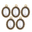 Crofta Alloy Retro Pearl Accessories Pendant Bracelet Necklace Earring Ornamnet 3