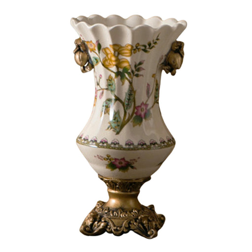 Crofta Ceramic Flower Vase Vintage Table Centerpiece for Entrance Living Room Party Style A