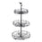 Crofta Layered Vegetable Fruit Wire Basket Stand Detachable Tray for Counter Sturdy 3 Tiers