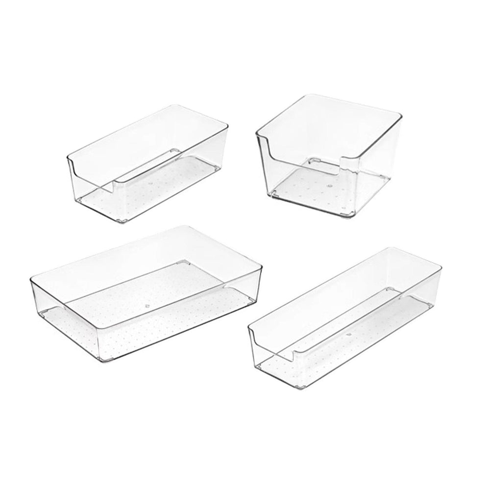 4x Desk Organizer Box Organization Storage Box for Underwear Gadgets Jewelry