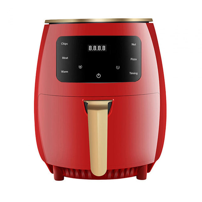 Air Fryer 4.5L Quick Easy Meals Non Slip Handle Portable for Household Party Red