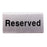 Crofta 100x 50mm Stainless Steel "No-smoking Signs /Reserved" Table Signs #2