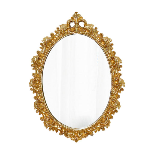 Crofta Makeup Mirror European Decor Retro Vanity Mirror for Office Bathroom Nursery