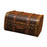 Crofta Decorative Storage Box Wood Treasure Chest Case Birthday Jewelry Trinket Box 26.5cmx21.5cmx15cm