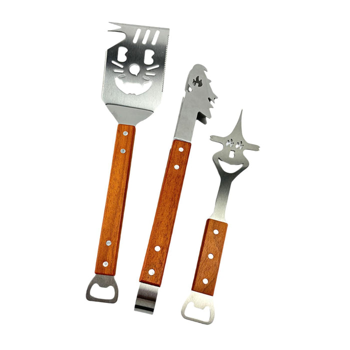 Crofta Barbecue Tool Kits Lightweight BBQ Accessories for Household Picnic Catering Tiger Face