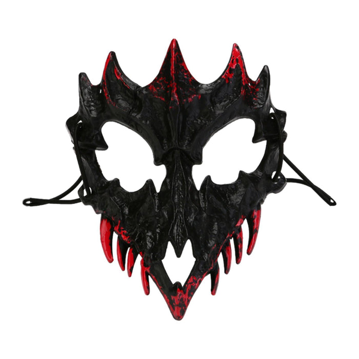 Halloween Skull Mask Creative Face Mask for Role Playing Night Club Festival Black