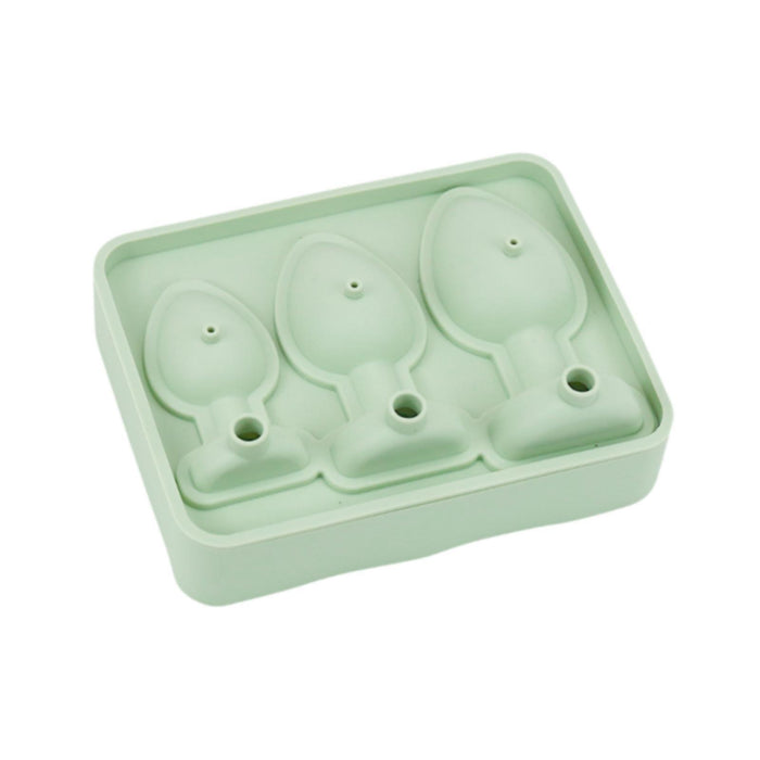 Ice Cubes Silicone Mould Three Sizes Grids Ice Cubes Maker for Beverage Cafe Green