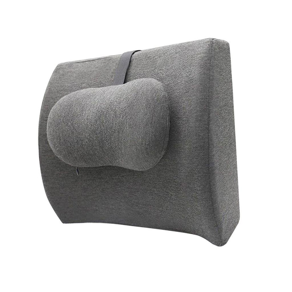 Crofta Office Chair Back Support Breathable Back Support for Couch Gaming Chair Car dark gray