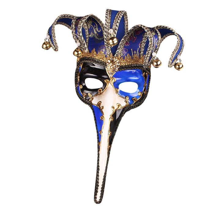 Crofta Mardi Gras Mask Lady Wall Art Stage Show Birthday Headgear Club Cosplay Mask Blue