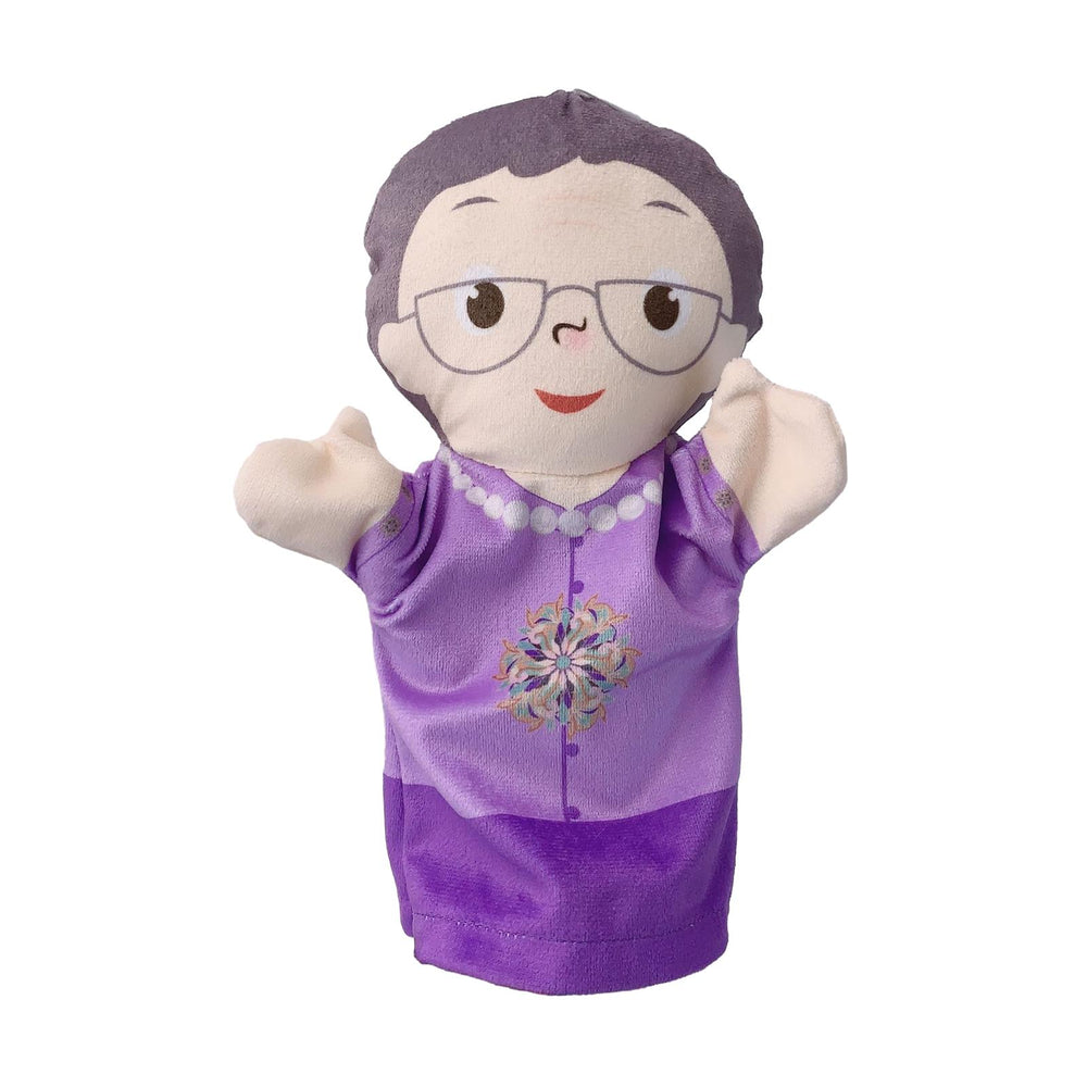 Crofta Family Hand Puppets Teaching Role Play Developing Intelligence Finger Puppet Grandmother