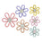 Crofta Woven Daisy Flowers Wall Decoration Chic Handmade for Indoor Nursery Bedroom