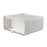 Crofta Desk Organizer with Drawer Stackable Storage Box for Bedroom Study Room Dorm White