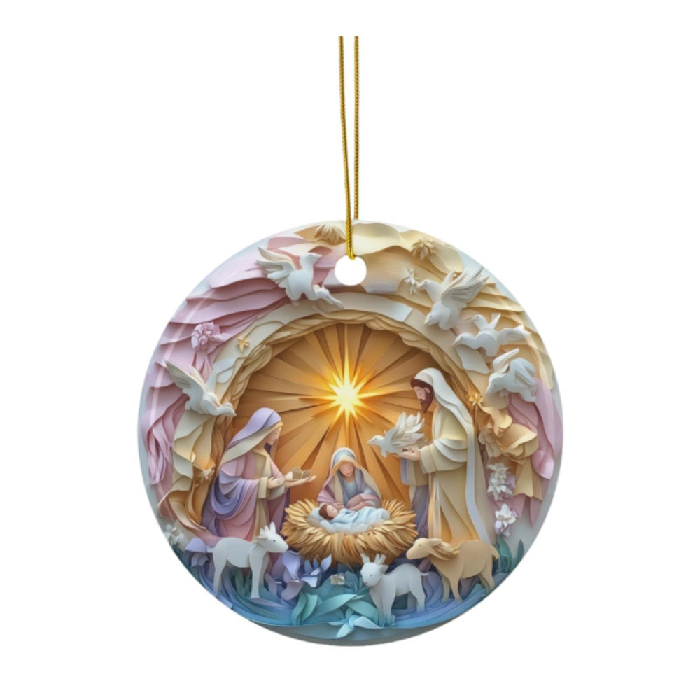 Crofta Xmas Small Pendant Acrylic Christmas Tree Ornament for Yard Festival Holiday