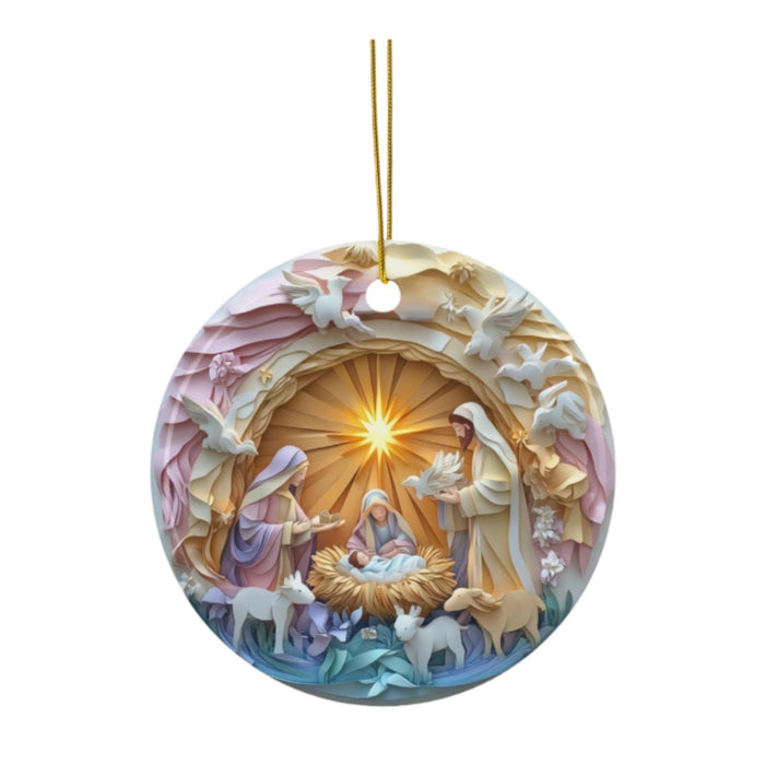 Crofta Xmas Small Pendant Acrylic Christmas Tree Ornament for Yard Festival Holiday