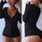 Crofta Women Ladies Clubwear V Neck Playsuit Bodycon Jumpsuit Trousers Black S