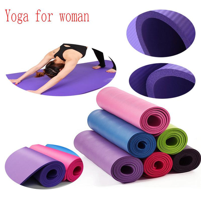 Crofta Yoga Pilates Mat Fitness Exercise Dance Women Men Home Cushion Pad Purple