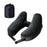 Crofta Travel Neck Pillow for Car Plane Outdoor Use Ergonomic Office Napping Pillow black