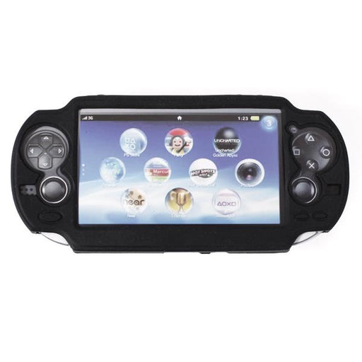 Crofta Silicone Protective Skin Case Cover for Sony PlayStation PS Vita - Black