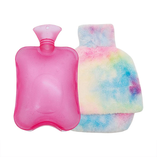 Crofta Hot Water Bottle PVC with Washable Cover Comfortable Women Men for Feet Colorful