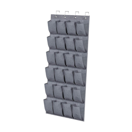 over The Door Storage Organizer Door Hanging Organizers for Bathroom Bedroom Dark Gray