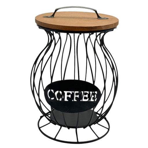 Espresso Pod Holder Wire Espresso Capsule Holder for Cafes Family Countertop Black M