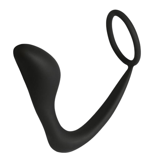 Crofta Waterproof Flexible Silicone Male Prostate Massager Mens Massage Wand w/Ring