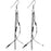 Crofta 1 Pair Fashion Women Lady Long Dangle Tassel Chain Earrings Studs - Silver