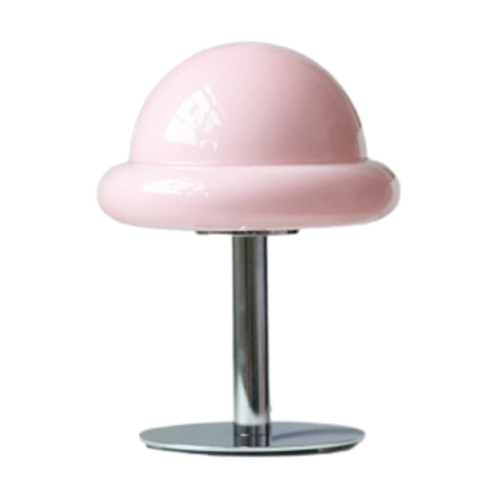 Crofta Mushroom Table Lamp Ambient Table Lights Retro for Bedside Desklight Dresser pink