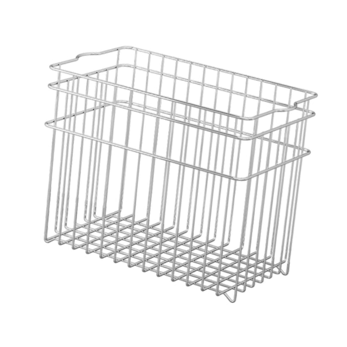 Wire Basket Stainless Steel Organizing Rustic Storage Bin for RV Office Home 24.2x14.8x19.5cm