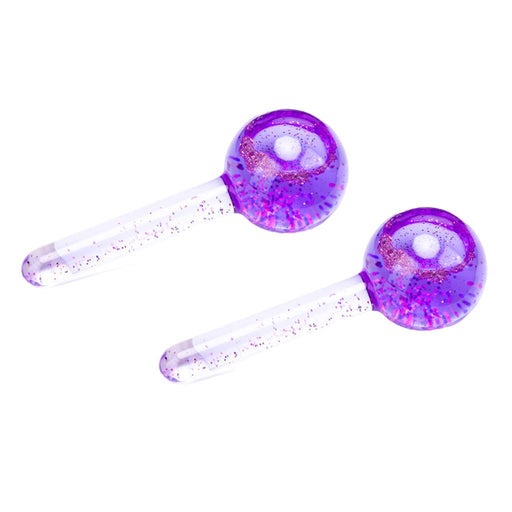 2 Pieces Facial Cooling Ice Globes Ball for Face Neck Care Dark Purple