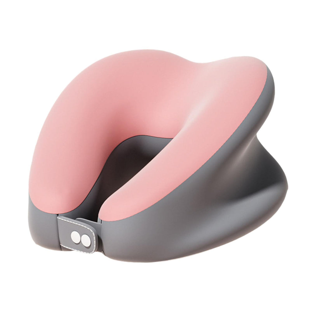 Crofta Memory Foam Travel Neck Pillow Head Cushion Multipurpose Head Support Pillow pink