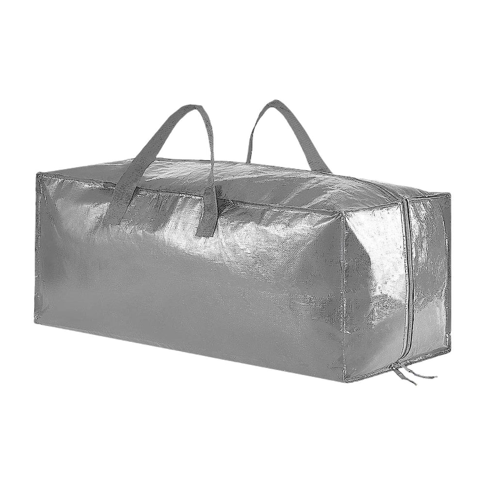 Heavy Duty Moving Bag Dorm Storage Bag for Clothing Storage Blanket Sundries Silver